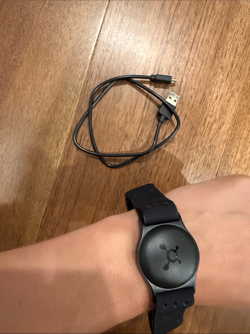 Orangetheory Black Fitness Tracker with USB Charging Cable